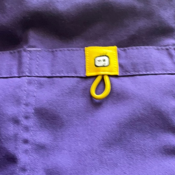 Wonderwink Women’s 5026 Plus Size Flare Drawstring EggPlant Scrub Pants Size 2XL - Picture 8 of 14